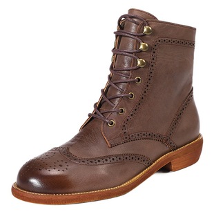 Martin Boots Women Handmade Genuine Leather Artistic Retro Boots Winter fleece-lined Thickened Boots Women Popular Women's Leather Boots Wholesale