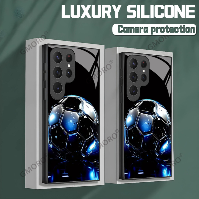 Overseas Best-Selling Football-Themed Phone Case for Samsung A71, Glass Protective Cover for Men, S25 High-End Shockproof Case, Available for Dropshipping Overseas Best-Selling Football-Themed Phone Case for Samsung A71, Glass Protective Cover for Men, S25 High-End Shockproof Case, Available for Dropshipping
