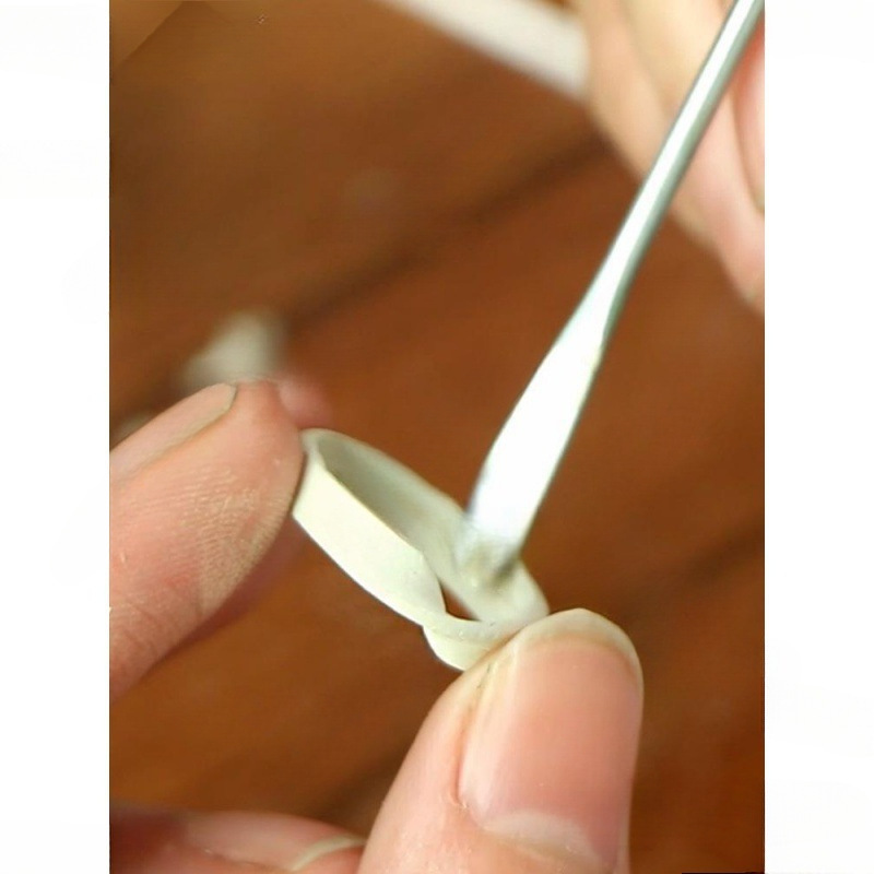 Gümüş gil ilə DIY üzük və kulon dəsti, böyüklər üçün