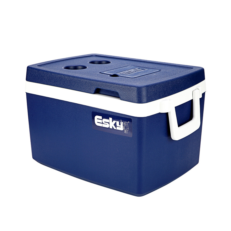 ESKY 50L caja refrigerada coche cadena de frío caja de distribución comercial al por mayor de verduras y frutas incubadora de pesca al aire libre caja de mantenimiento fresco