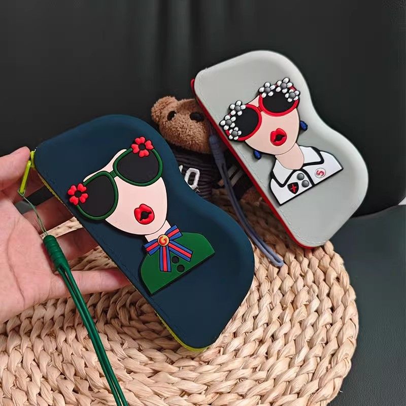 Bolsa de almacenamiento de gafas de sol de alto valor Bolsa de almacenamiento de cambio portátil Bolsa de almacenamiento de silicona anti-caída Bolsa de almacenamiento de gafas impermeable