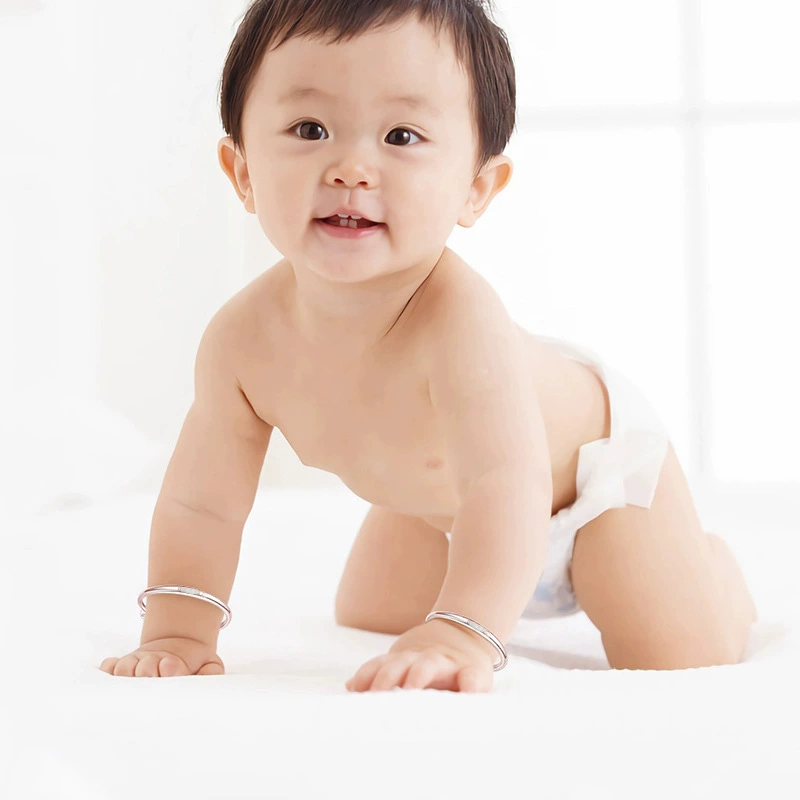 Детский серебряный браслет для новорожденных, 0–6 лет