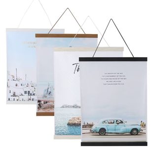 Cross-Border Magnetic Poster Hanging Picture Clip Modern Simple Living Room Study Bedroom Decorative Painting Wholesale Magnetic Hanging Scroll Photo Frame