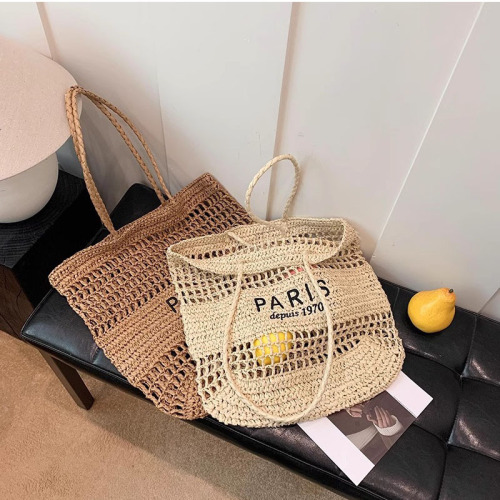 New style ins wind lace bag women's shoulder bag handbag large capacity armpit bag vacation travel beach bag