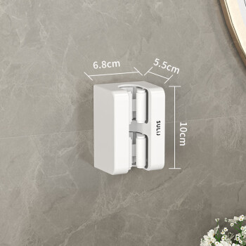 モップ壁掛けクリップモップモップフック穴なし機能収納神器トイレ台所棚留め具|undefined