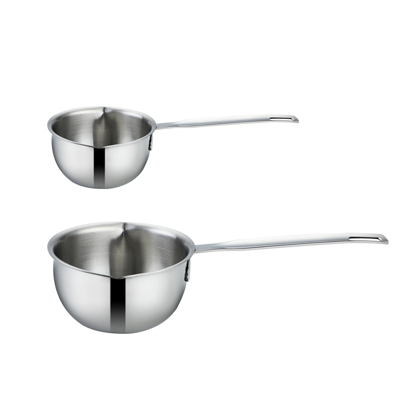 Dao qi 304 olla de vertido de aceite de acero inoxidable engrosada cocina mini olla de leche aceite de hogar verter olla de aceite caliente al por mayor