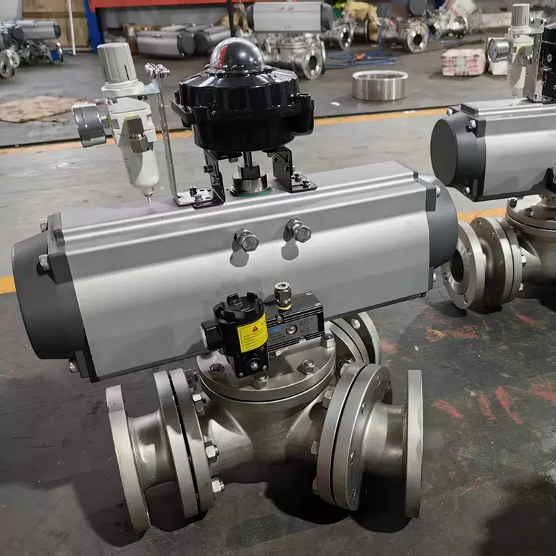 厂家Y型三通分料阀颗粒物料分路阀自动可调多通道分路阀Y型三通阀