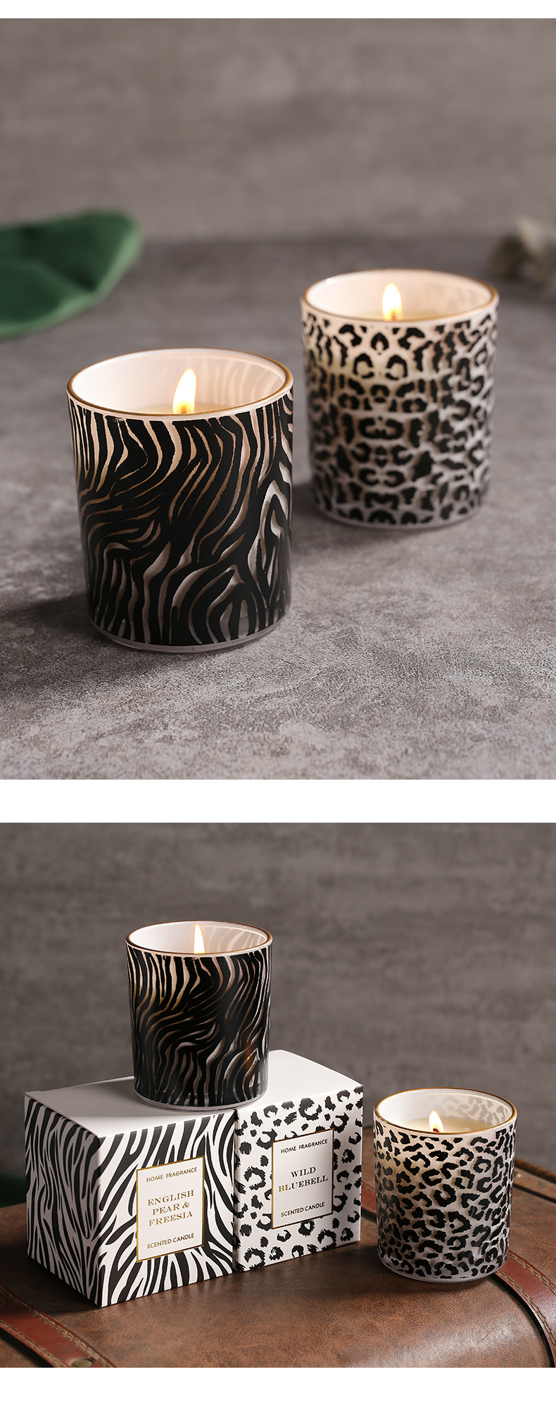 Simple Style Leopard Wax Candle display picture 1