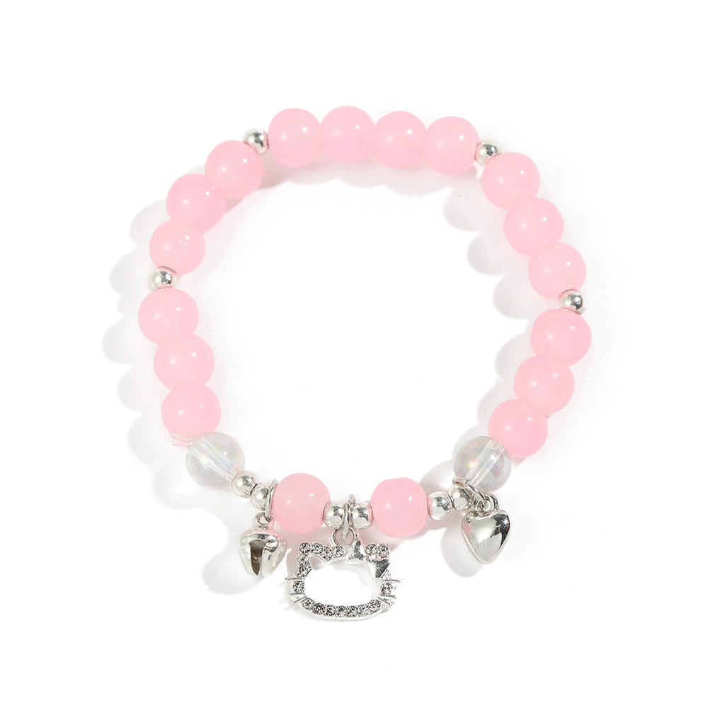Fresh bracelet, cartoon brand small design cute small bell, simple and elegant design, kitten, internet celebrity