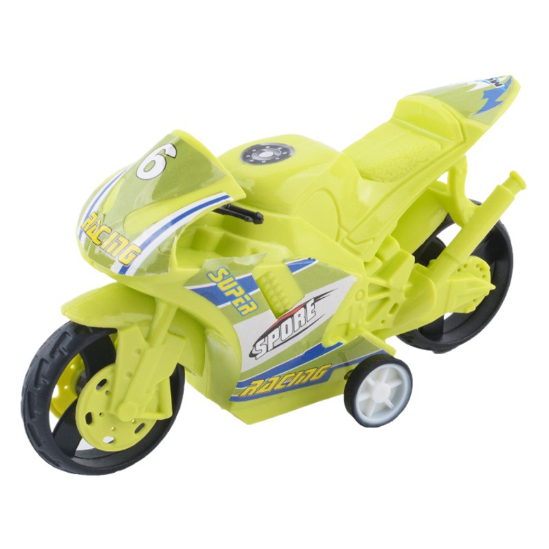 Tiktok popular pull back motocicleta coche de juguete para niños niño bebé simulación motocicleta modelo decoración puesto al por mayor