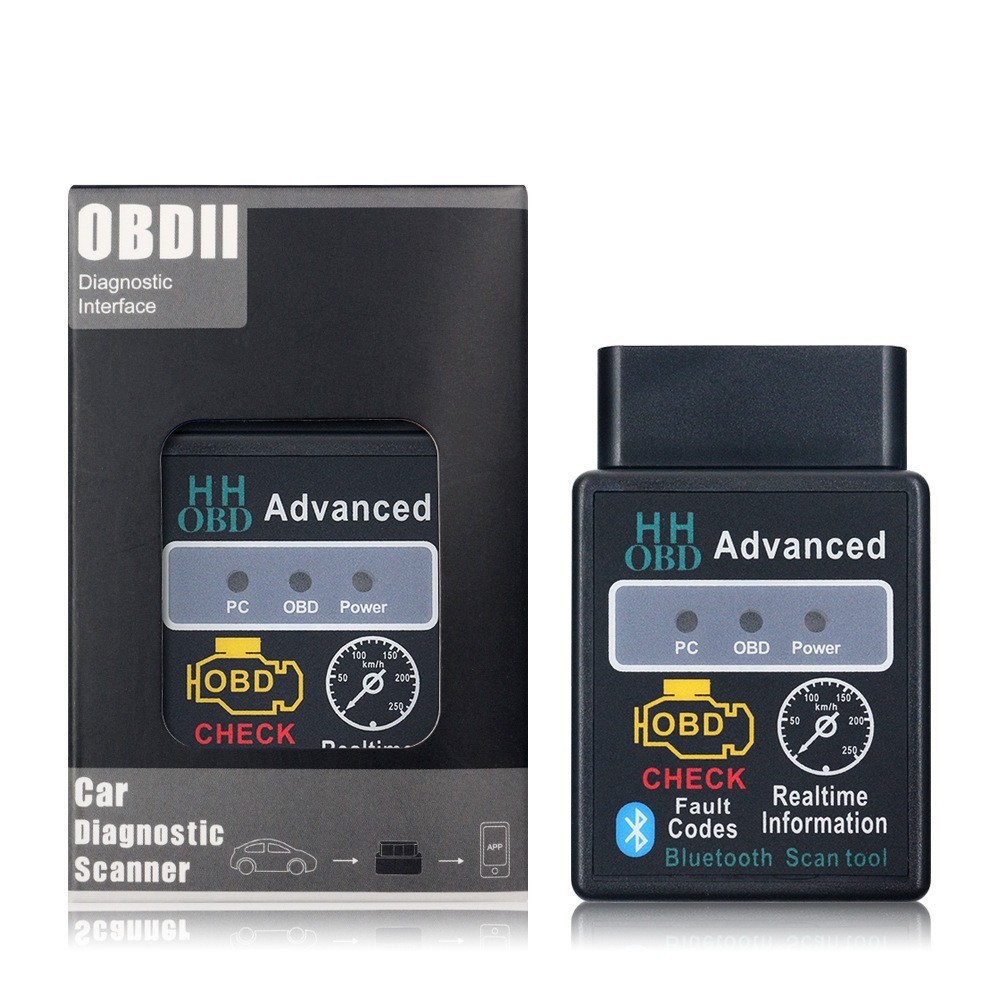 ELM327 HH V1.5 OBD2 Bluetooth 2.0 Avtomobil dvigatelining nosozliklarini diagnostika qilish va sinovdan o'tkazish uchun avtomobil diagnostika vositasi