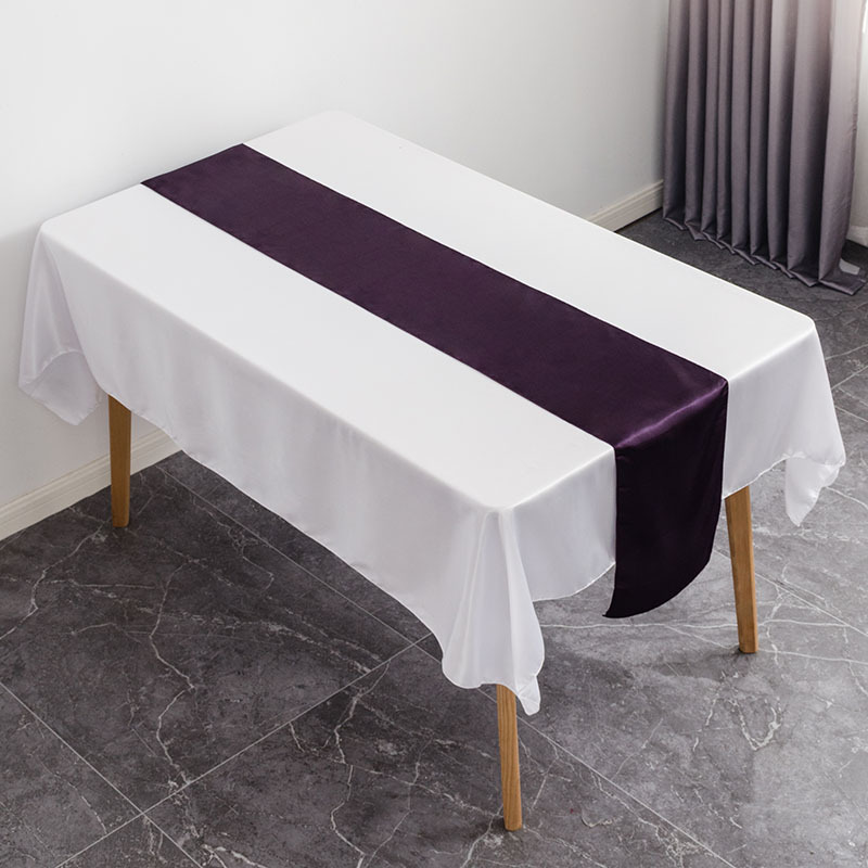 Casual Solid Color Polyester Table Runner display picture 2
