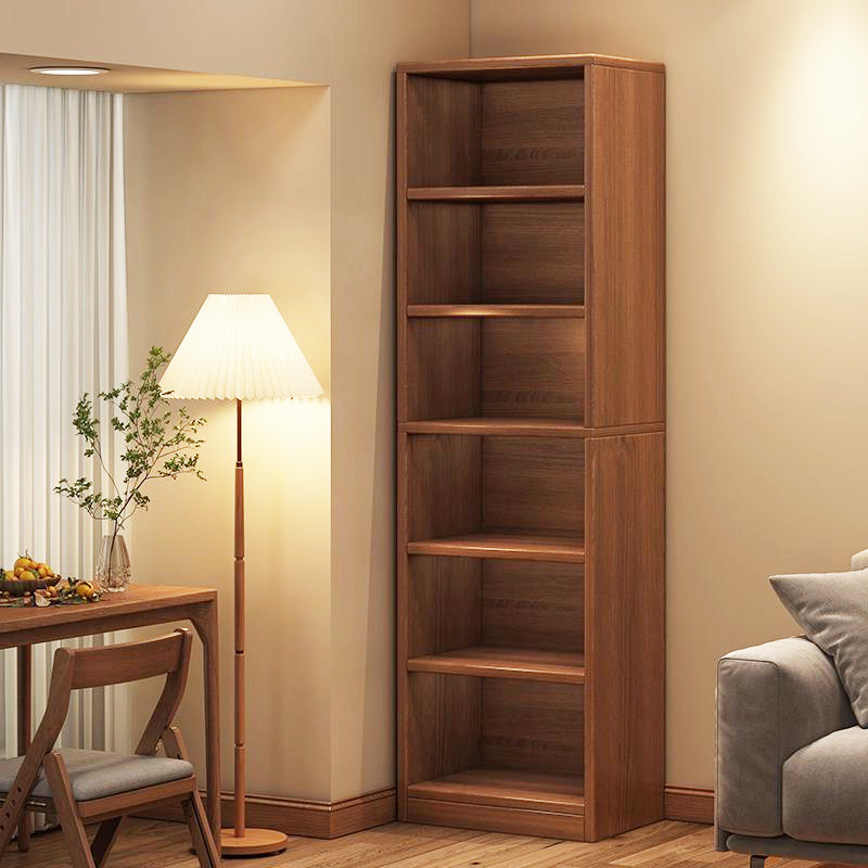 Simple Bookshelf Storage Rack Floor-Standing Integrated Wall-Corner Storage Cabinet Living Room Cabinet Corner Narrow Cabinet Student Bookcase