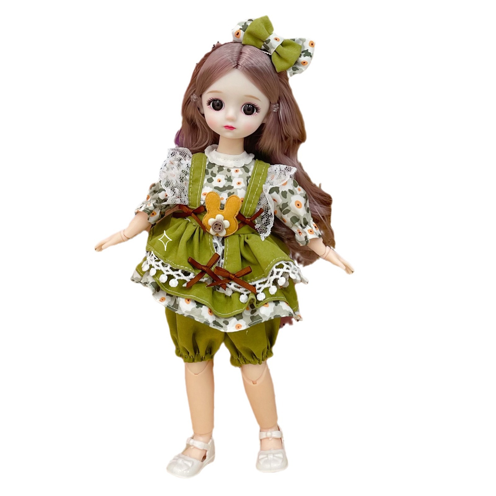 Boneca Pequena Princesa de 30cm com 20 articulações, 6 pontos de destaque, BJD, brinquedo ideal para presente de aniversário._voghion.com