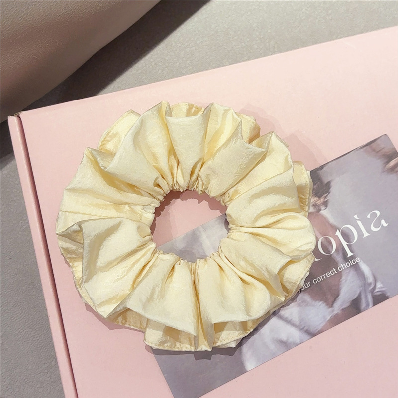 韩国东大门泡泡花苞形纯色大肠发圈头绳发饰头花扎马尾皮筋发绳女|undefined