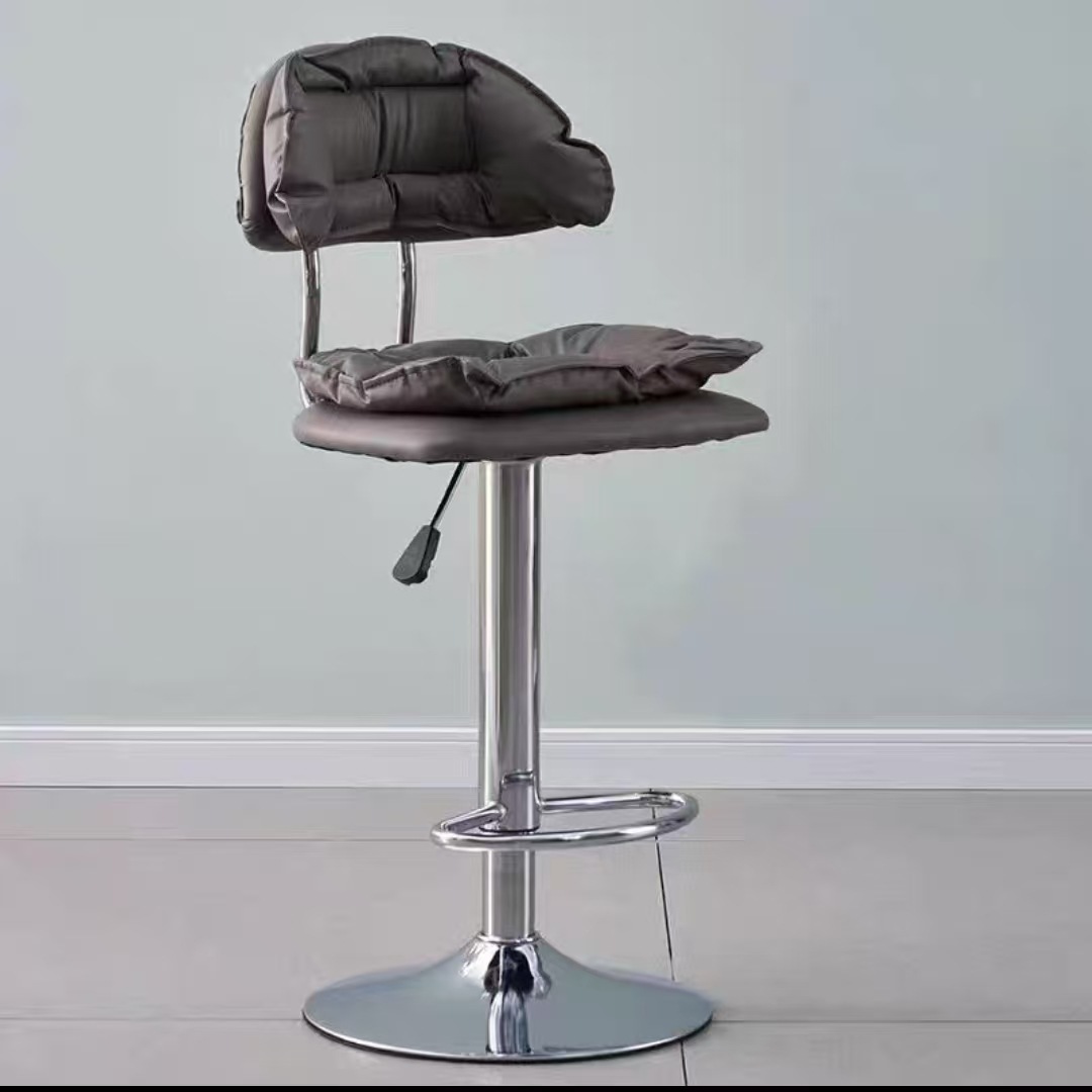 Sillas de bar, sillas elevadoras, taburetes altos, taburetes de cajero, bar de belleza moderna y minimalista, sillas altas, sillas de bar domésticas