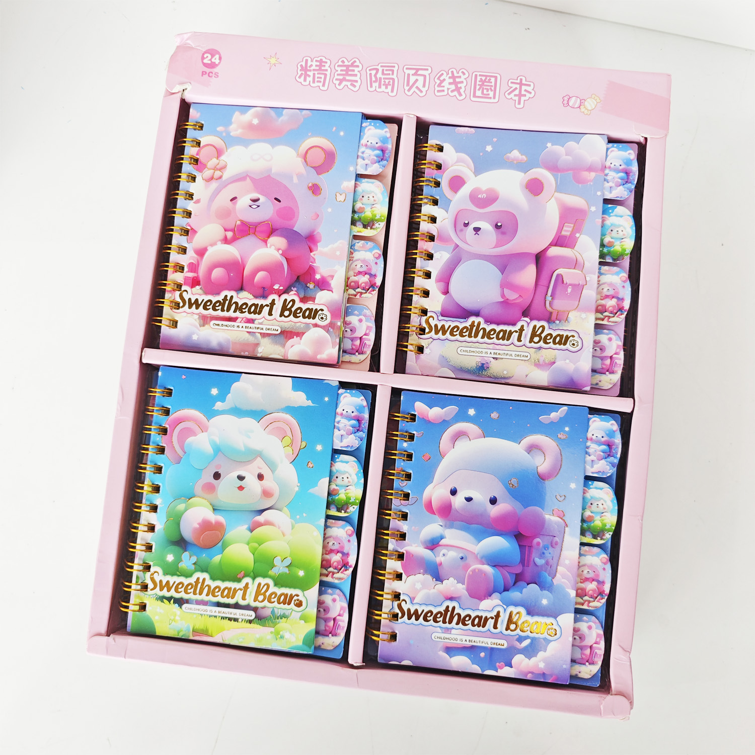 Creativo nuevo libro de círculo de línea Stitch de dibujos animados de alto valor Stitch libro de cuentas portátil para estudiantes al por mayor