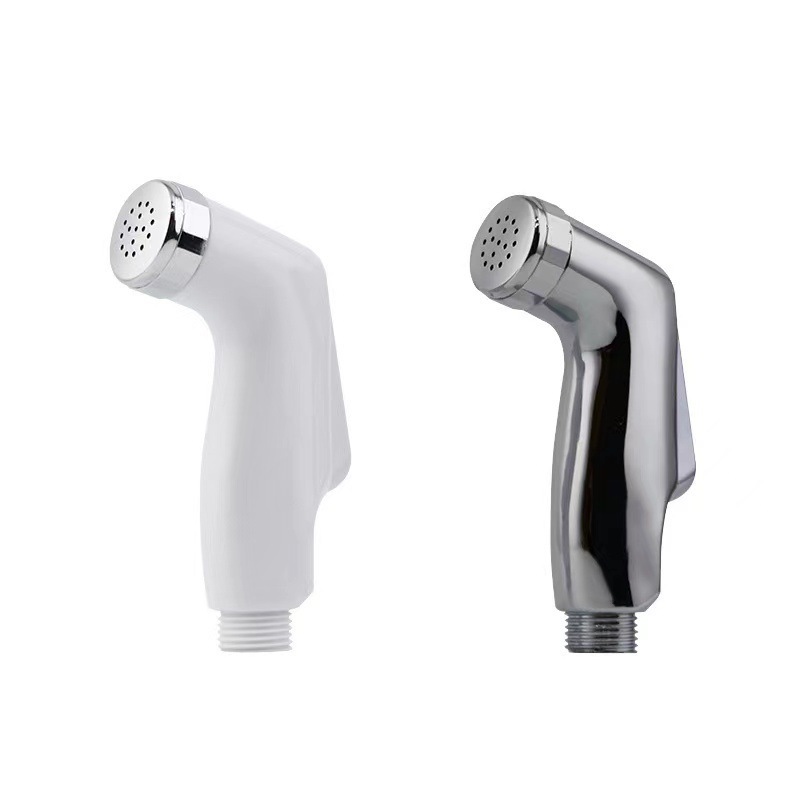 Cross-border best-selling ABS electroplated white PP feminine shower head, export toilet PP spray gun, pet bath Specification drawing