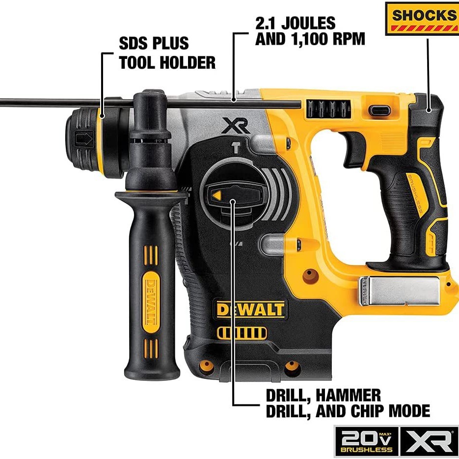 原装得伟DCH273无刷电锤充电式电镐电钻多功能三用锂电