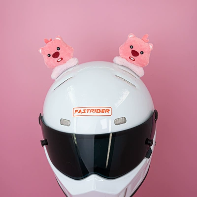 Female Skiing, Motosiklet dəbilqələri - a-pair-of-small-beavers-without-helmet