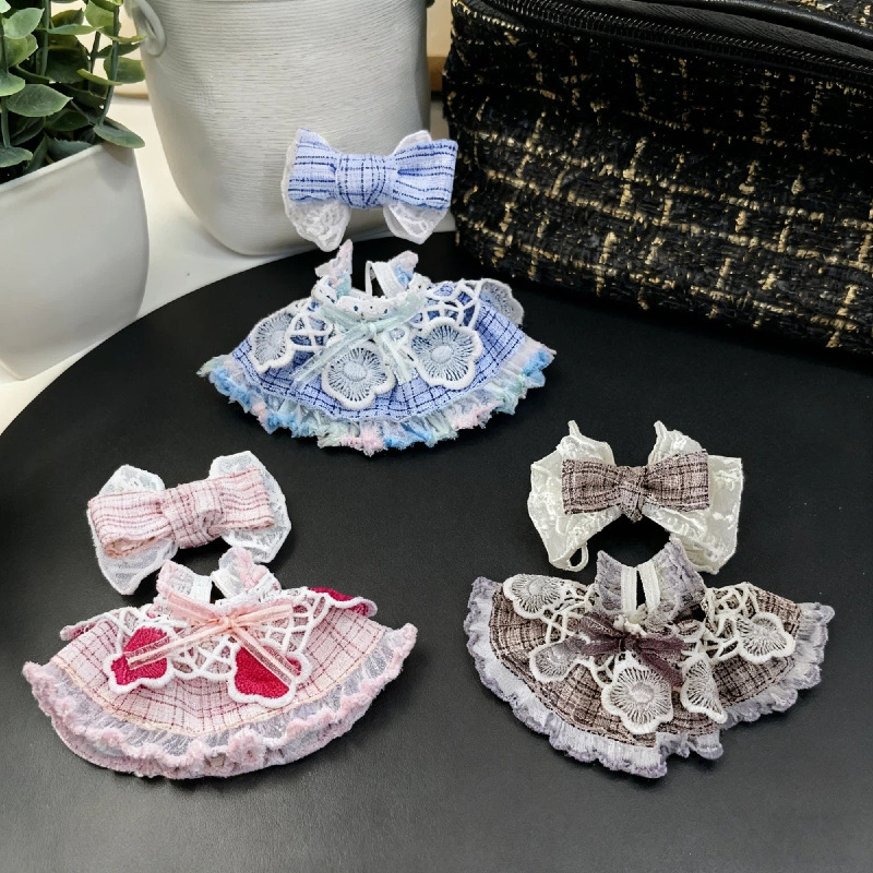 Manufacturer Wholesale Doll Clothes, Retro Lace Butterfly Handmade Exquisite Little Skirt Suit, Only Popular Baby Clothes