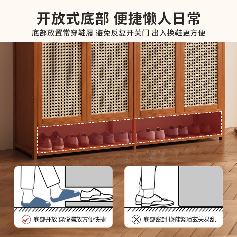 Estante de zapatos permeable al aire para alquiler de casas para almacenar zapatos artefactos mágicos en el gabinete de zapatos doméstico partición laminada puerta doméstica interior