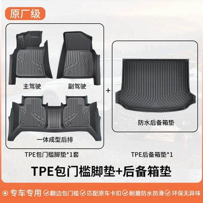 TPE car floor mats, custom-fit – Universal Foot Pad - single-layer-packagetpe-door-threshold-mats-trunk-mat