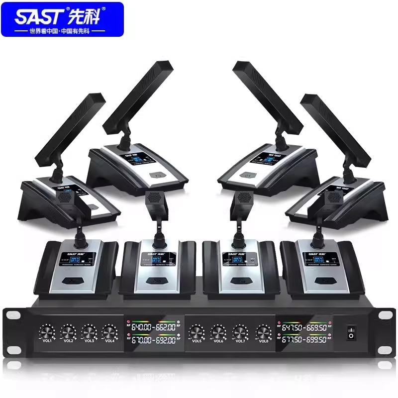 Micrófono inalámbrico OK - 12 para el hogar karaoke metal U segmento FM uno arrastrar dos micrófono de conferencia anti-aullante