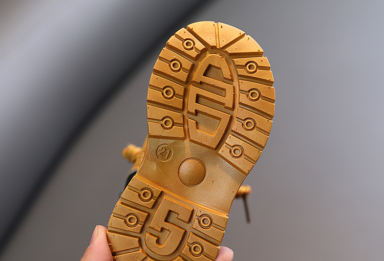 Martin – chaussures pour enfants, bottes courtes décontractées jaunes pour bébés filles et garçons, nouvelle collection automne/hiver 2022_voghion.com