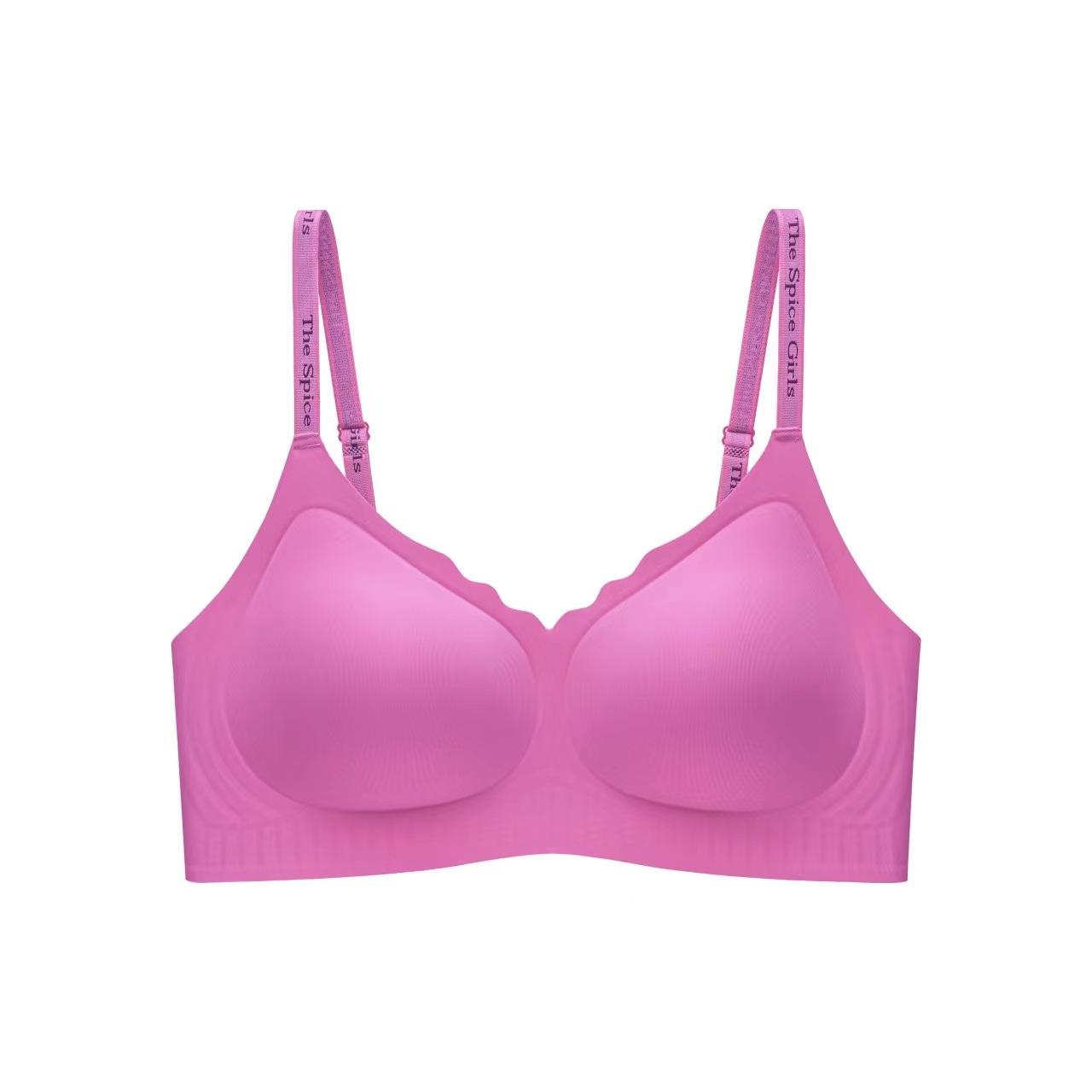 Carta cinturón de hombro suave soporte ropa interior damas sin marcas sin anillo de acero sujetador recopilado anti-caída sujetador de copa fija