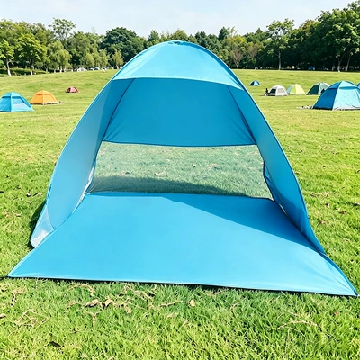 Avtomobil dam çadırları in stock, fully automatic - light-blue-2-people