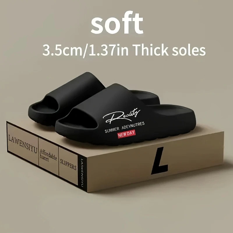 Women's Summer Cross-Over Coconut Slippers Thick Soled Non-Slip Wear-Resistant Quiet Outdoor Fashion Sandals For Couples Bathroom Use_voghion.com