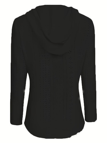 1pc Women's Casual Sports Pullover Polyester Knit Fabric Cross-border