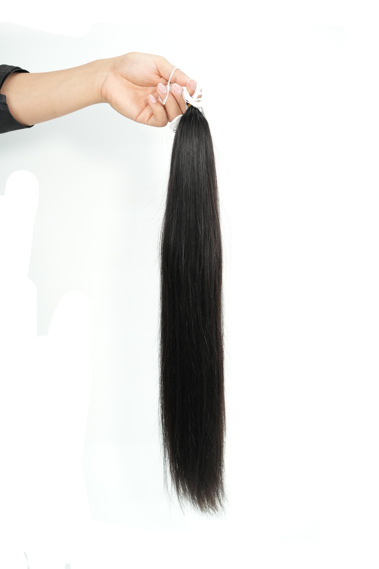 Extensiones de Cabello Humano de Pluma, Cabello Real, Tejido a Mano