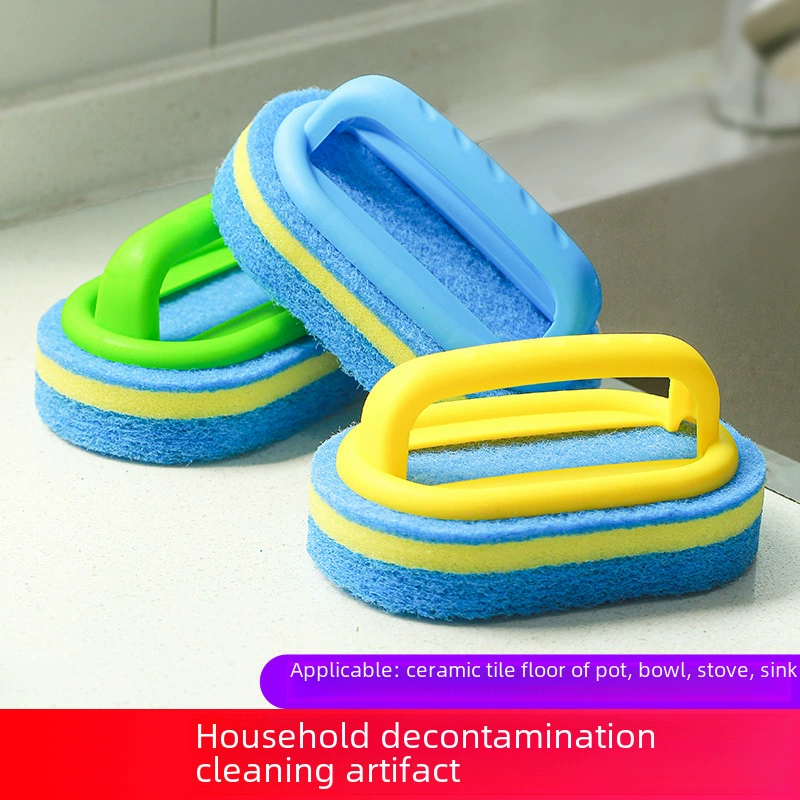 Handle, brush, bath sponge