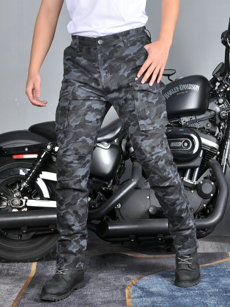 Pantalones de motocicleta VOLERO para hombres, herramientas de camuflaje transpirables, pantalones de motocicleta de todo el camino.