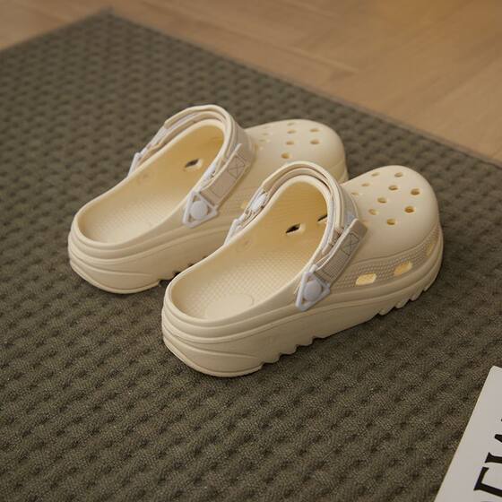 Qidan Shoe Factory Women's Summer Eva Home Soft Sole Outdoor Non-Slip Beach Couple Closed-Toe Slippers for Women