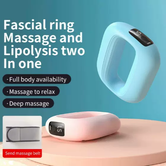 筋膜环甩脂机肌肉按摩器跨境筋膜枪充电燃脂震动按摩仪电动瑜伽环
