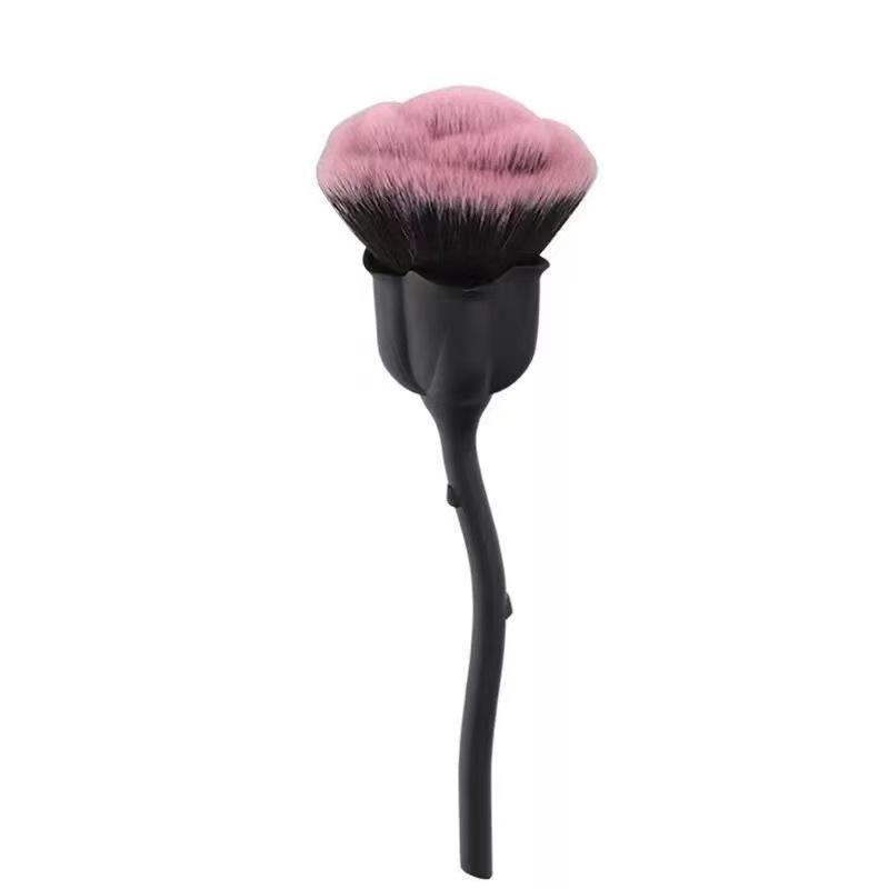 Nuevo cepillo de polvo de uñas, cepillo de polvo de uñas, pintura en polvo, mango de oro rosa, tamaño medio, belleza necesaria para la manicura. image 8