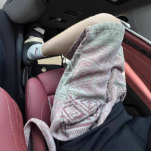 民族风针织脏脏风短裤男夏季印花过膝五分裤休闲痞帅oversize中裤