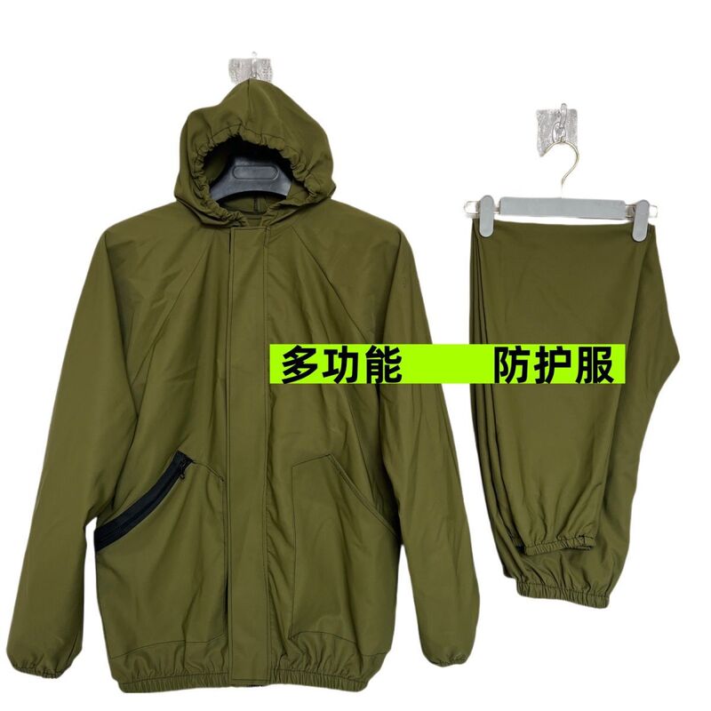 夏季薄款防尘服打磨喷漆防灰尘防泼水防岩棉纤维专用分体连帽套装|undefined