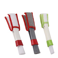Car air vent double-ended cleaning brush, multi-functional car interior dust cleaning tool, car gap brush