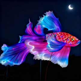 春节元宵节日景区灯会定制灯笼鱼灯非遗手工大型花灯锦鲤鱼金鱼灯