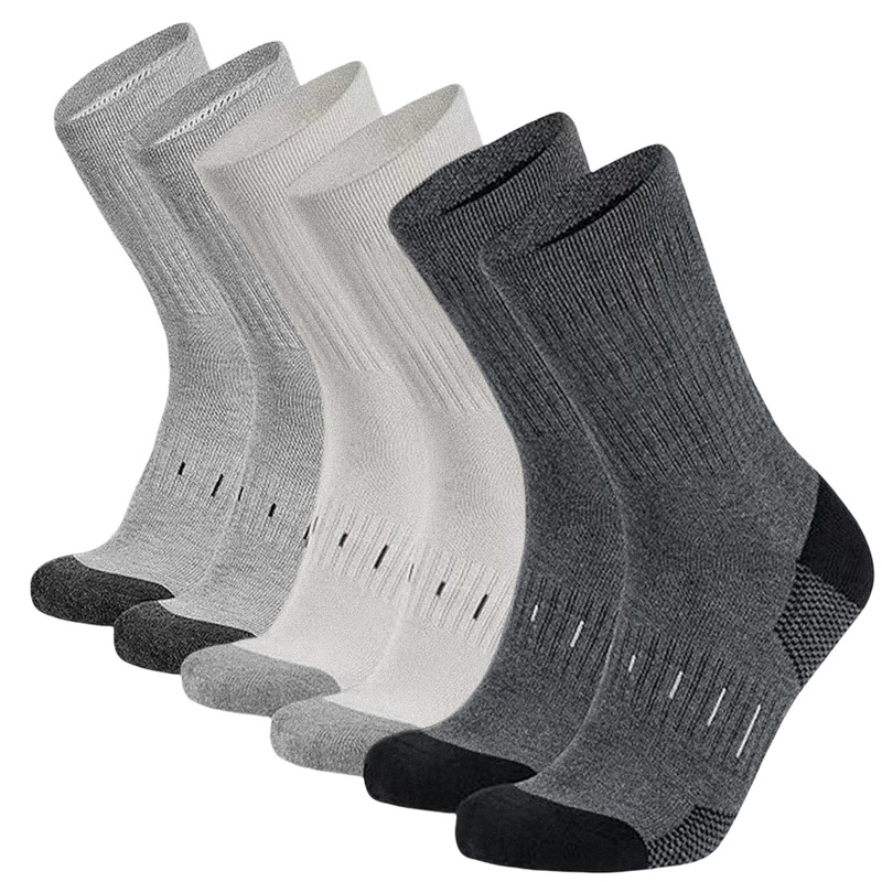 Temu Shein Hot-Selling Cross-Border Amazon Popular Men's High-Top Crew Work Socks Moisture-Wicking Sports Socks