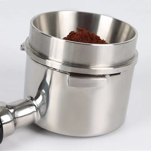 Stainless steel powder receiving ring, grinder powder receiving ring, anti-fly and anti-spill internal and external cassette coffee handle powder receiving ring, cloth powder ring