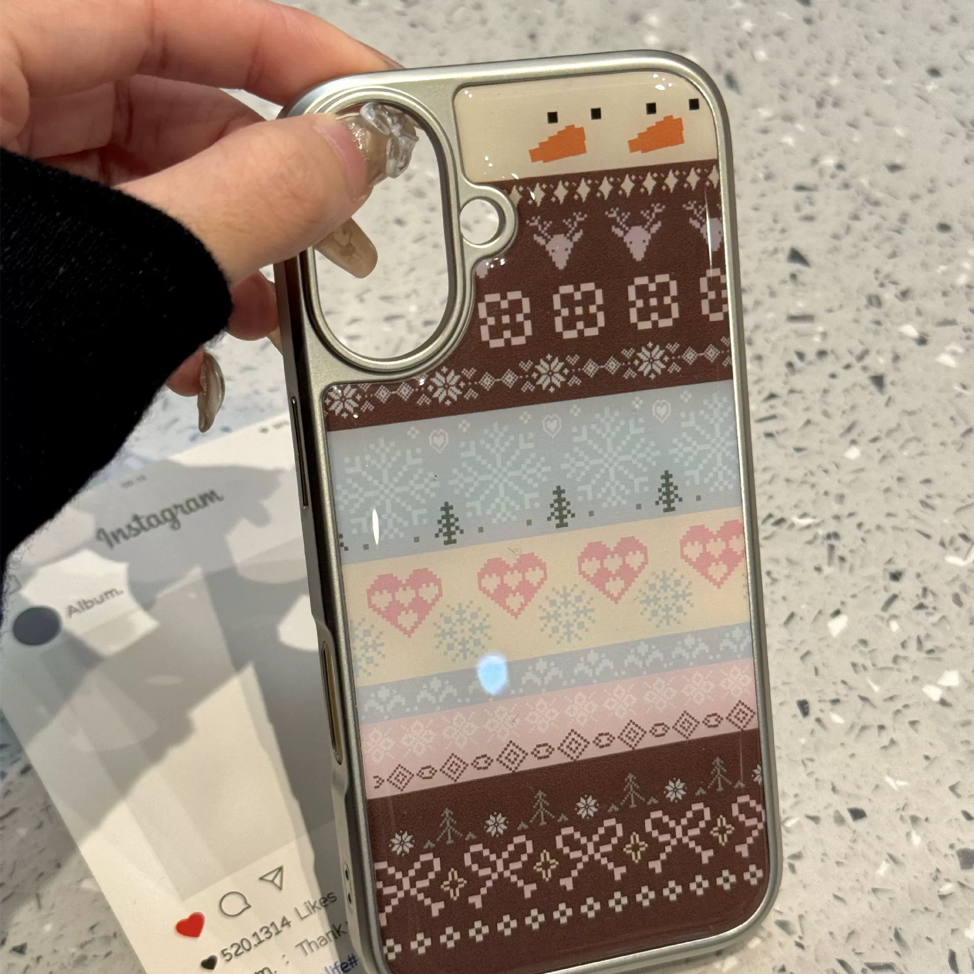 Apple, iPhone15, совместимый iPhone15 Pro, чехол для телефона, с снежинками, 16promax