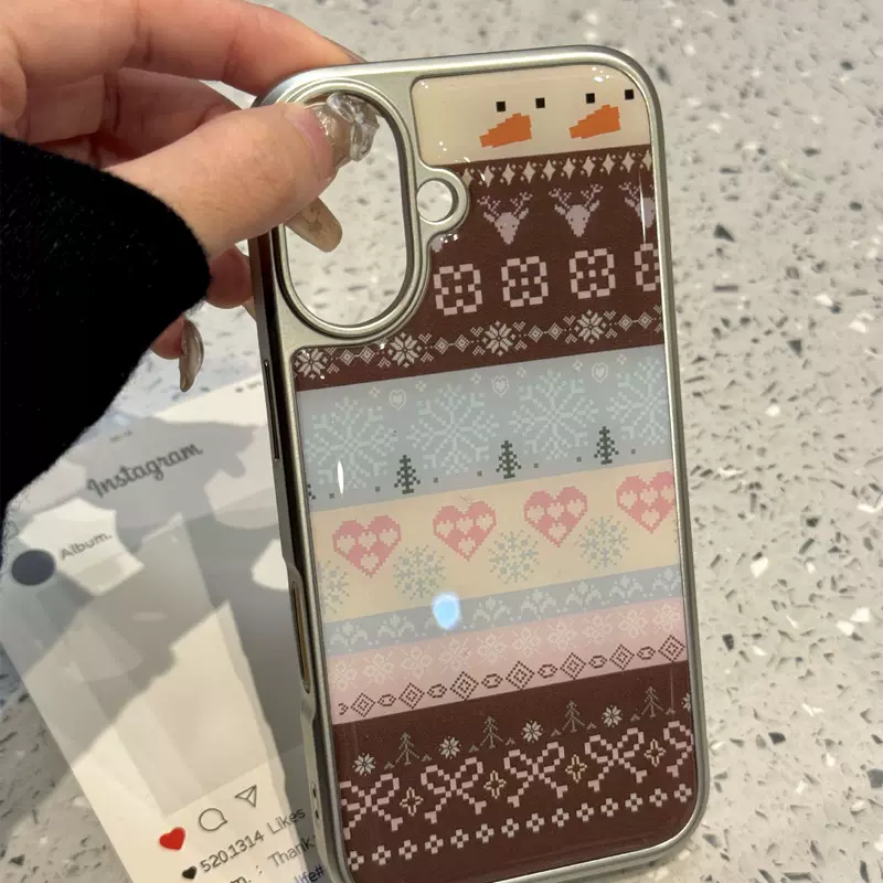 Apple, iPhone15, совместимый iPhone15 Pro, чехол для телефона, с снежинками, 16promax