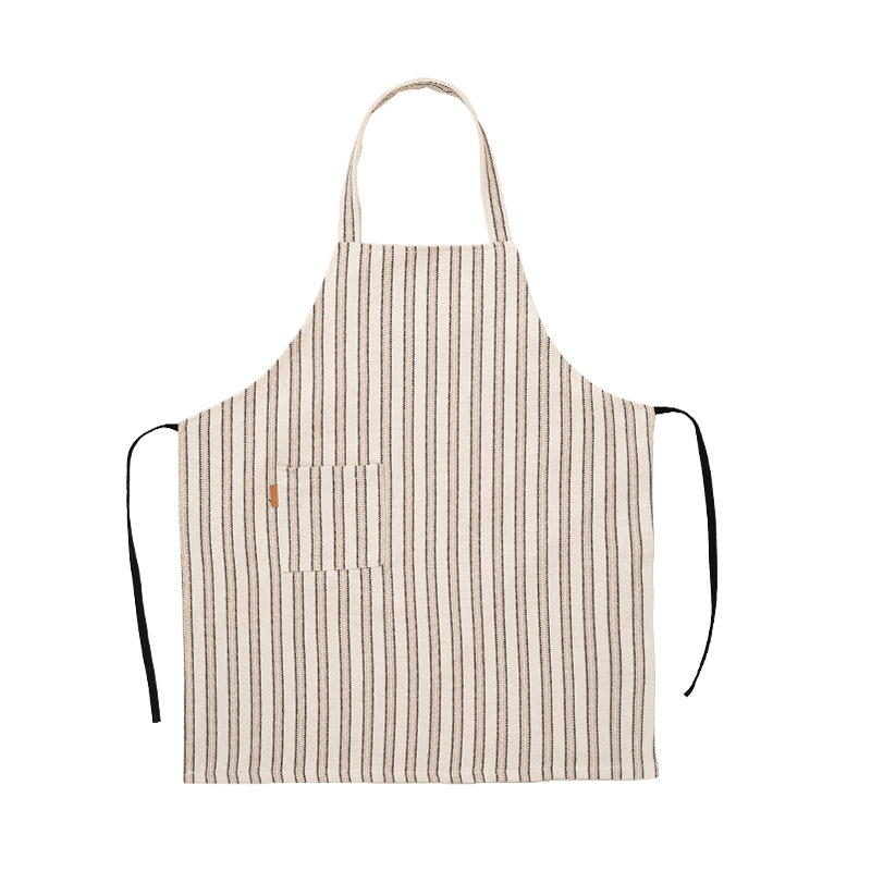 모카 스트라이프 폴리코튼 방수 앞치마