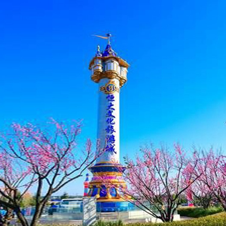 手工锻造不锈钢雕塑 大型工程玻璃钢美陈室内外商场广场精神堡垒