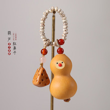 红鼻子葫芦手捻星月菩提中式盘玩手持佛珠国潮绕指柔文玩批发货源